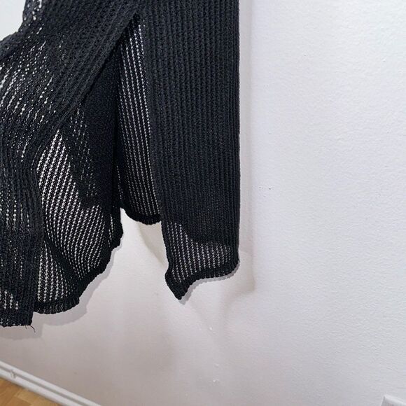 MIKEN Low-Back Midi Dress Swim Cover-Up Black Size XS - Picture 11 of 12